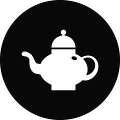 Tea pot icon. coffee pot, hot coffee and tea icon with vector illustration.