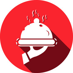 Fototapeta premium Food Icon. Restaurant food, hot food icon. warm food, food dining, lunch icon