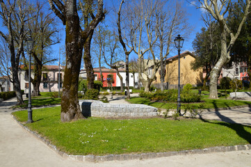 The public garden of Nusco, an Italian village in the province of Avellino.