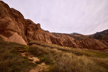 The beautiful Red Ravine (Rapa Rosie) from the Carpathian mountains, near Sebes
