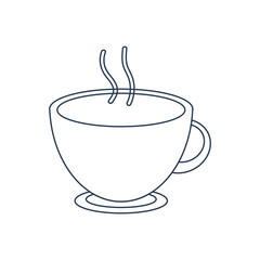 Hot coffee icon. Tea icon. hot coffee and tea icon with vector illustration, vector, flat design. 