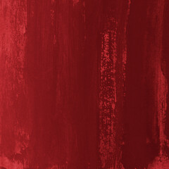 Modern contemporary acrylic background. Red texture made with a palette knife. Abstract painting on paper. Mess on the canvas.