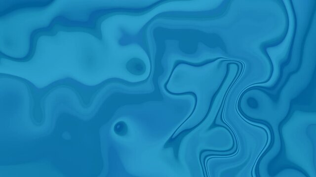 Stylish Dynamic Blue Colored Fluid Backdrop, Wavy And Bendy