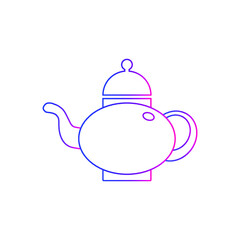 Tea pot icon. coffee pot, hot coffee and tea icon with vector illustration.