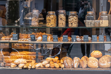 variety of bread at market