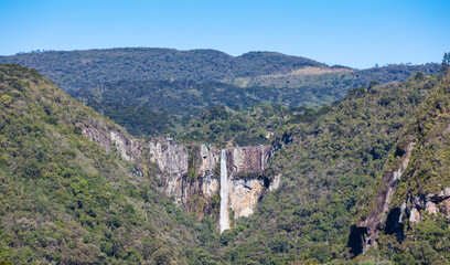Fototapeta na wymiar Cascata do Avencal em Urubici, Santa Catarina, Brasil.