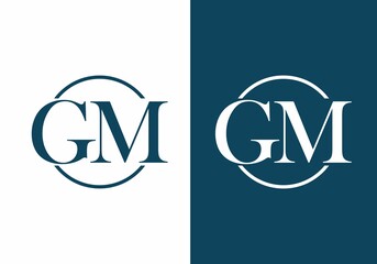 GM letter in circle logo