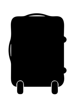 Illustration of suitcase icon, travel suitcase.