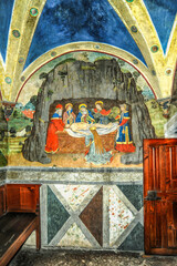 Founded in the 12th century as a fortified residence of the bishops of Aosta, the castle of Issogne was finally transformed into the Renaissance manor of the Counts de Challans in 1480-1550.     