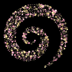 Bokeh confetti circles decoration holiday background.