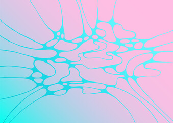 Pink blue fluid baby shower party backdrop design