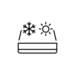 Demi-season mattress icon. Health sleep vector illustration.