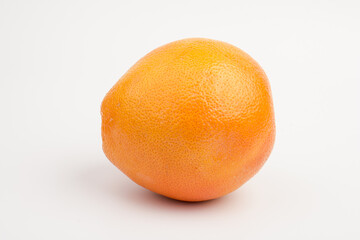 pink orange or grapefruit isolated on white background
