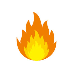 Fire flame logo vector illustration design template.