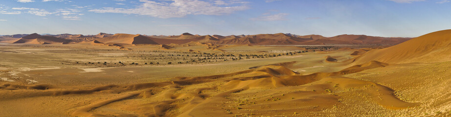 Fototapeta na wymiar Pano Sossusvlei Wüste