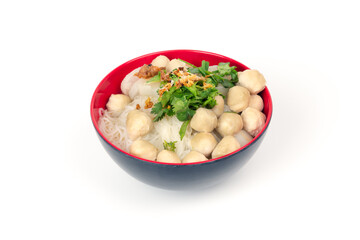 noodle soup isolated