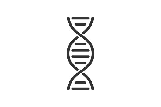 DNA. Simple icon. Flat style element for graphic design. Vector EPS10 illustration.