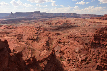 Landscape of eastern part of Canyonlands National Park in Utah, USA