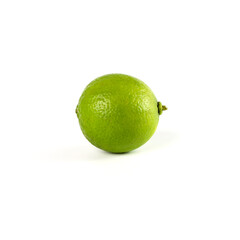 Natural fresh lime isolated on white background