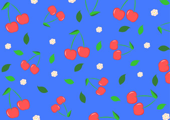seamless pattern with cherry 