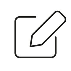 Outline Vector Icon Edit Register Subscription Subscribe