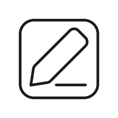 Outline Vector Icon Edit Register Subscription Subscribe