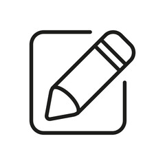 Outline Vector Icon Edit Register Subscription Subscribe