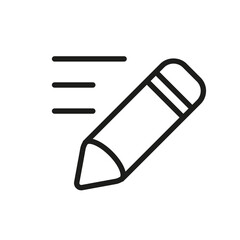 Outline Vector Icon Edit Register Subscription Subscribe