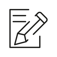 Outline Vector Icon Edit Register Subscription Subscribe