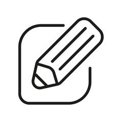 Outline Vector Icon Edit Register Subscription Subscribe