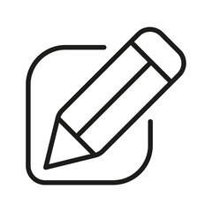 Outline Vector Icon Edit Register Subscription Subscribe