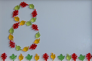 photo of glass leaves on International Women's Day