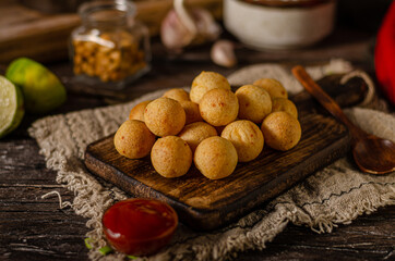 Fototapeta premium Homemade potato croquettes