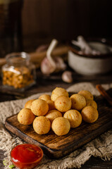 Homemade potato croquettes