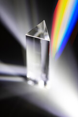 Prisma óptico luz  espectro