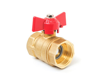 A Ball valve isolated on white background