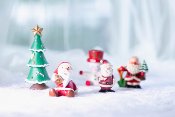 Beautiful gift with Christmas ornaments.