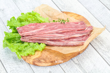 Raw Thick pork steak for cooking