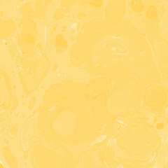 Yellow luxury marble ink texture on watercolor paper background. Marble stone image. Bath bomb effect. Psychedelic biomorphic art.