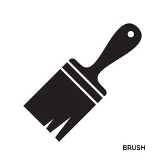 Paint Brush Icon, Paintbrush Symbol, Brush Sign, Painter Tool