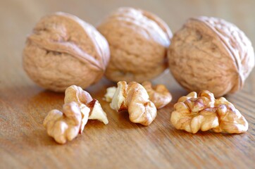 Walnüsse Nahaufnahme