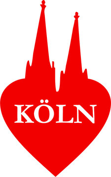 I love K&ouml;ln Herz (Vektor)