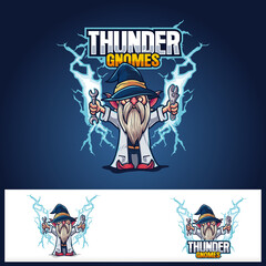 Thunder Gnomes Dwarfs Mascot Cartoon