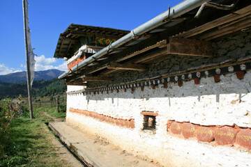 buddhist temple (Tamshing Lhakhang) in jakar (bhutan)