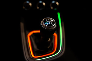 Shift stick of car