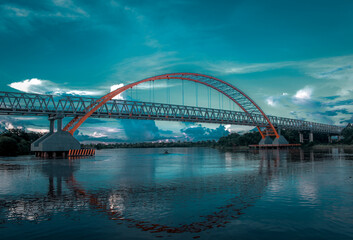 Fototapeta premium the bridge which is a tourist attraction