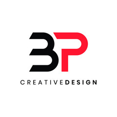 Modern letter BP logo design