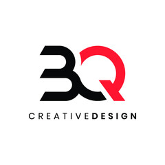 Modern letter BQ logo design