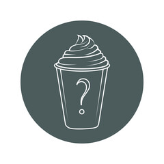 Iced coffee icon
