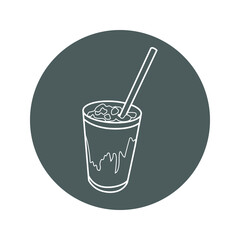 Iced coffee icon